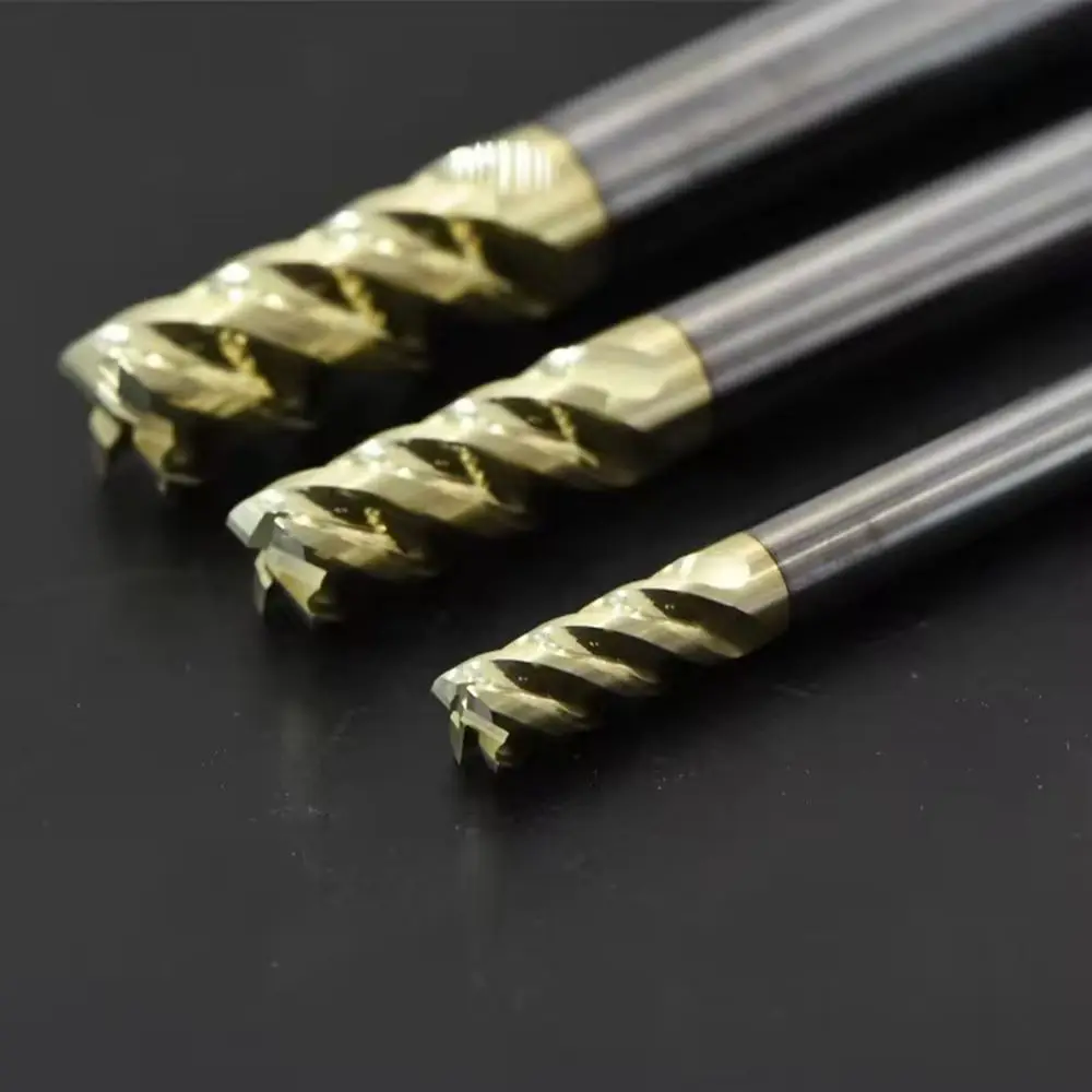 1PCS Titanium Alloy Dynamic Milling Cutter 4-Flute Carbide TiAlN Coated High Feed HPC CNC Tools Anti-Vibration for Aerospace Par