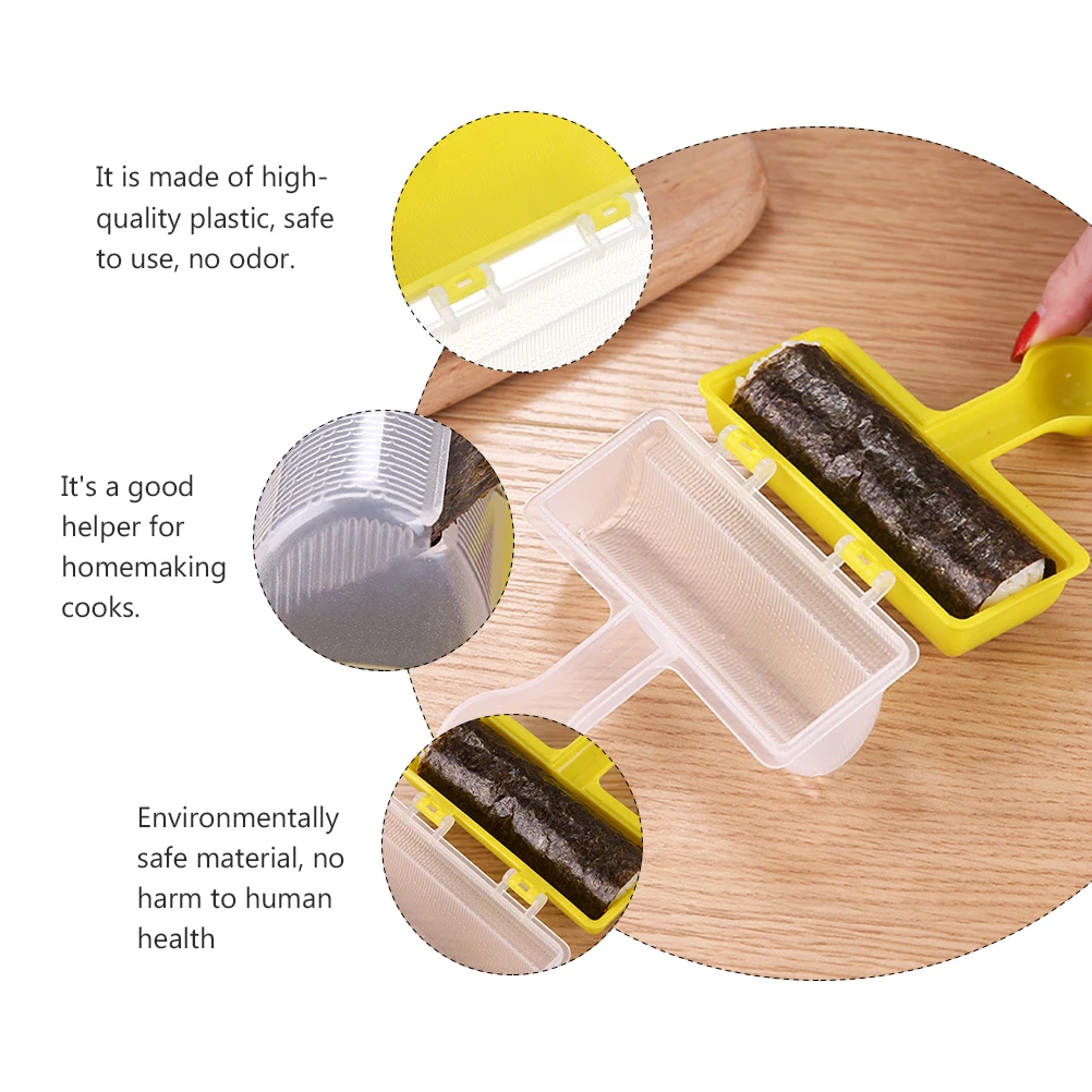 

Rice Ball Sushi Mold H Small Kit Molds Press Roller Tool Home Lightweight Plastic Food Grade Safe Kimbap Tacos Rolls