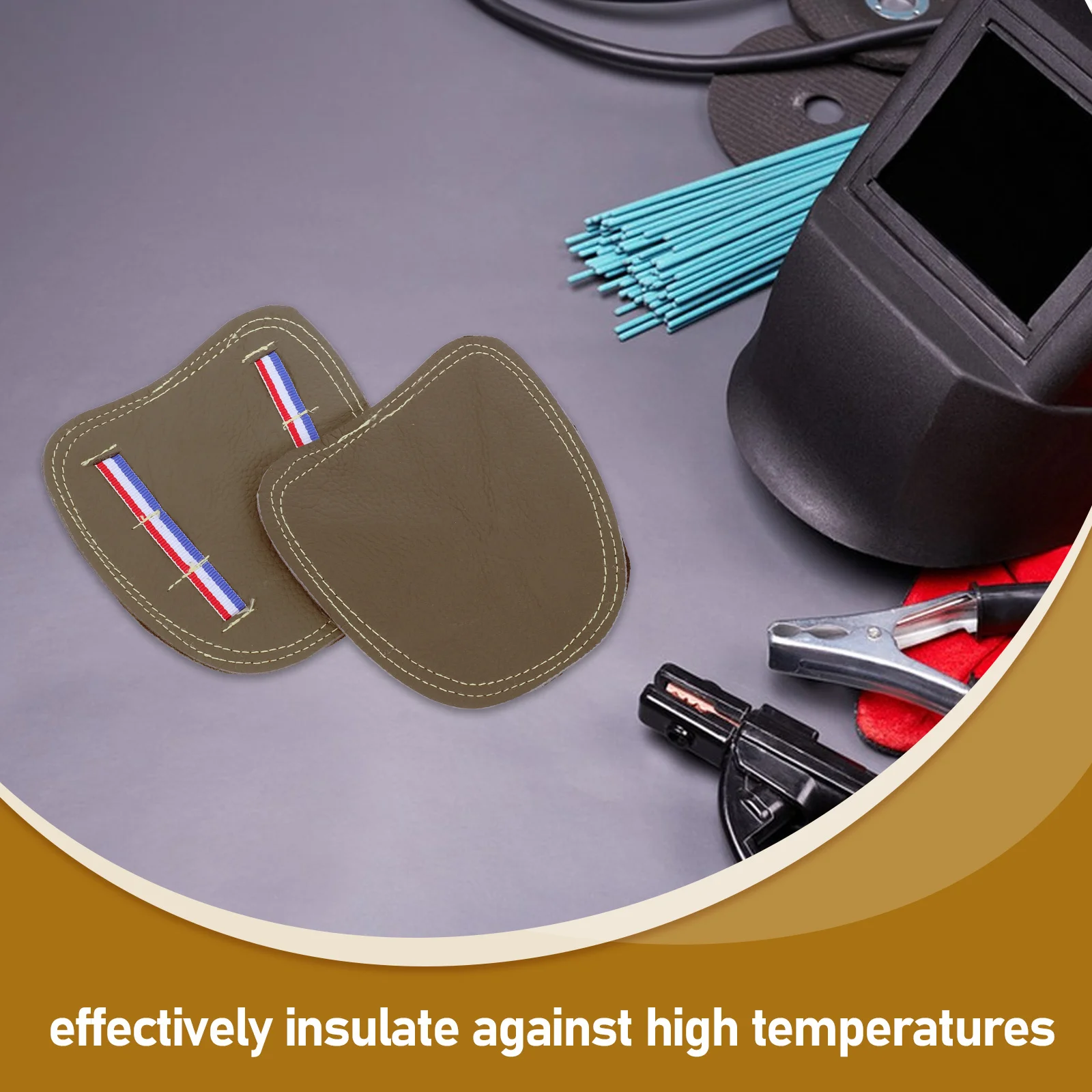 Couvre-chaussures de soudage, 2 pièces, protège-pieds de sécurité robustes avec résistance aux étincelles et à l'abrasion, idéal pour l'industrie