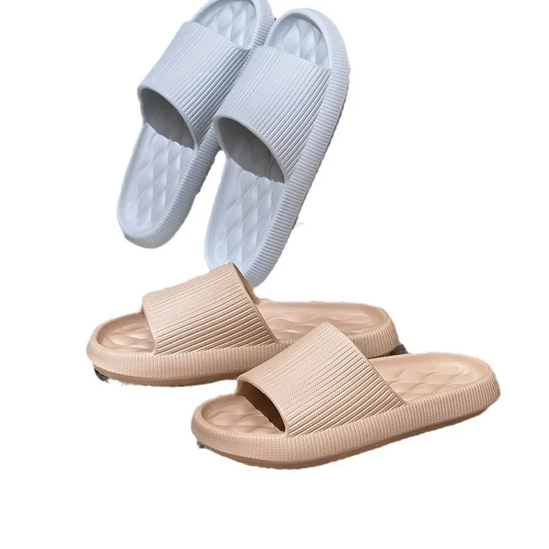 جديد 2508 إيفا كعب سميك النعال المرأة الصيف زوجين المنزل هادئة الحمام الاستحمام المضادة للانزلاق لينة القدم الطابق المتزلجون