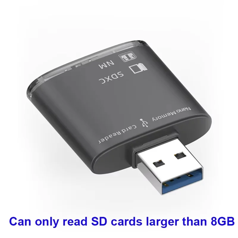 USB 3.0 قارئ بطاقات 8GB-128GB SD SDXC لهواوي NM نانو بطاقة الذاكرة الكتابة محول ذاكرة الكمبيوتر المحمول تمديد USB محول