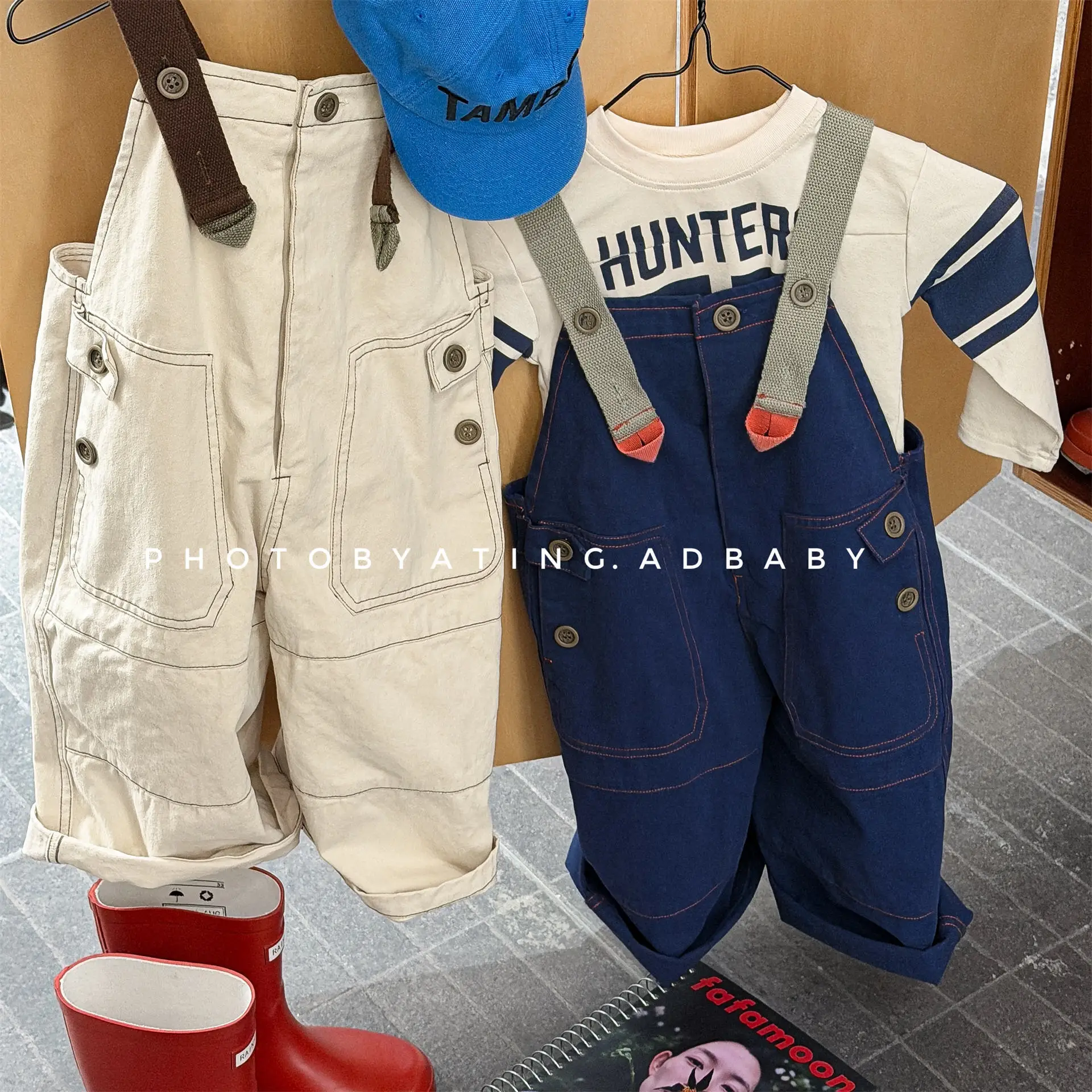 

2026 Spring New Children Loose Overalls Girls Denim Jumpsuit Baby Bib Pants Kids Casual Pants Boys Jeans Toddler Clothes