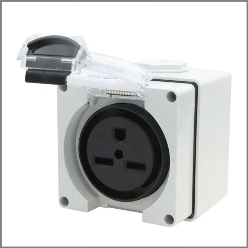 

Outlet power box, suitable for outdoor waterproofing of RVs, electric vehicles, generators