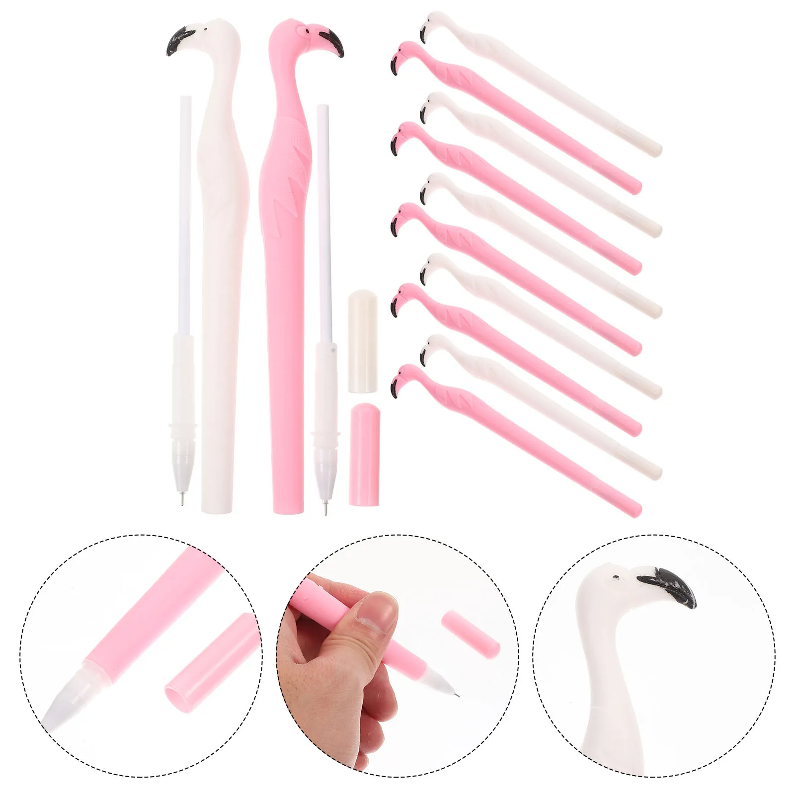 

Flamingo Pen Students Sign Pens Bulk for Homework Cute Cartoon Signing Pressing Ballpoint Gift