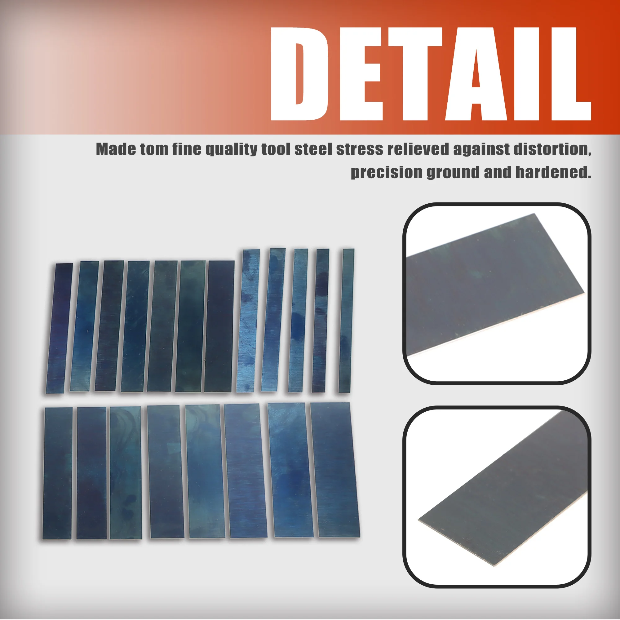 Machinist Tool Set of 40 Steel Blocks, Precision Parallel Set for Lathe and Milling Work