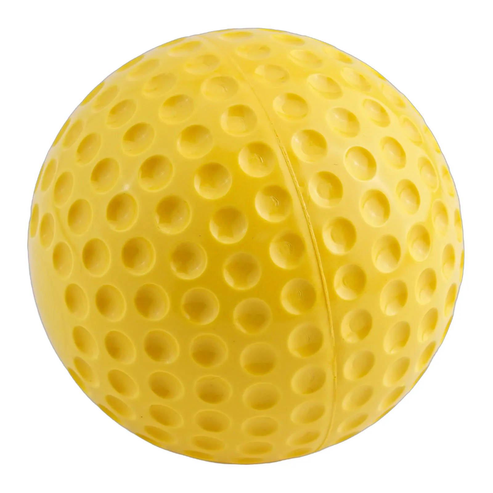 1 X Ball Yellow PU Dimpled Fielding Practice PU Hitting Baseballs Pitching Machine Baseballs Team Sports Parts