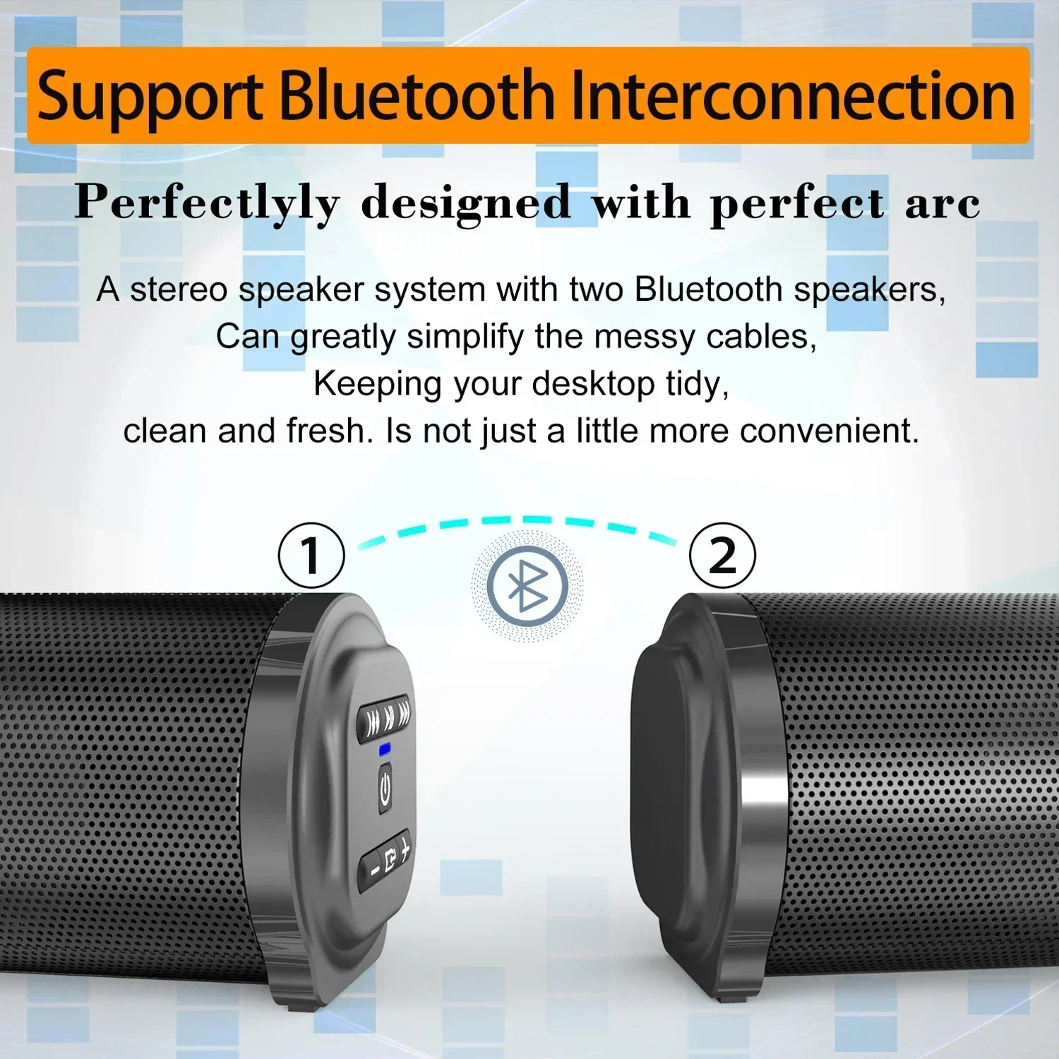 BS10 HIFI Wireless TV Soundbar Portable Bluetooth Speakers Home Theater Outdoor Caixa De Som Subwoofer FM Radio Sound Blaster/PC