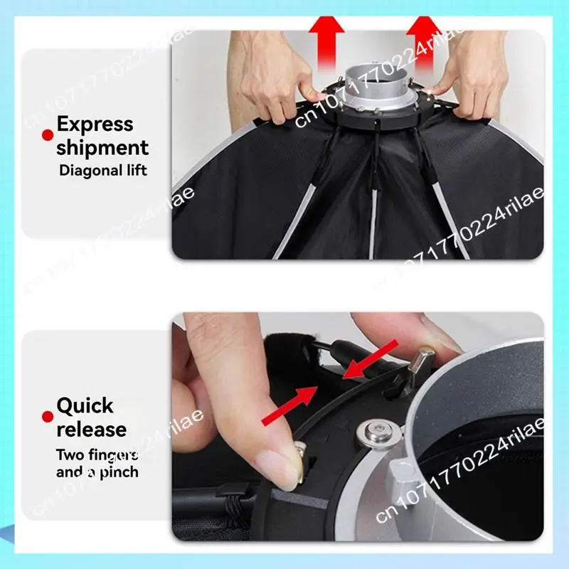 

A17Z 120Cm Quick-Setup Octagon Softbox Bowens Mount Hot Shoe Camera Flash Softbox For Godox Studio LED Video Light