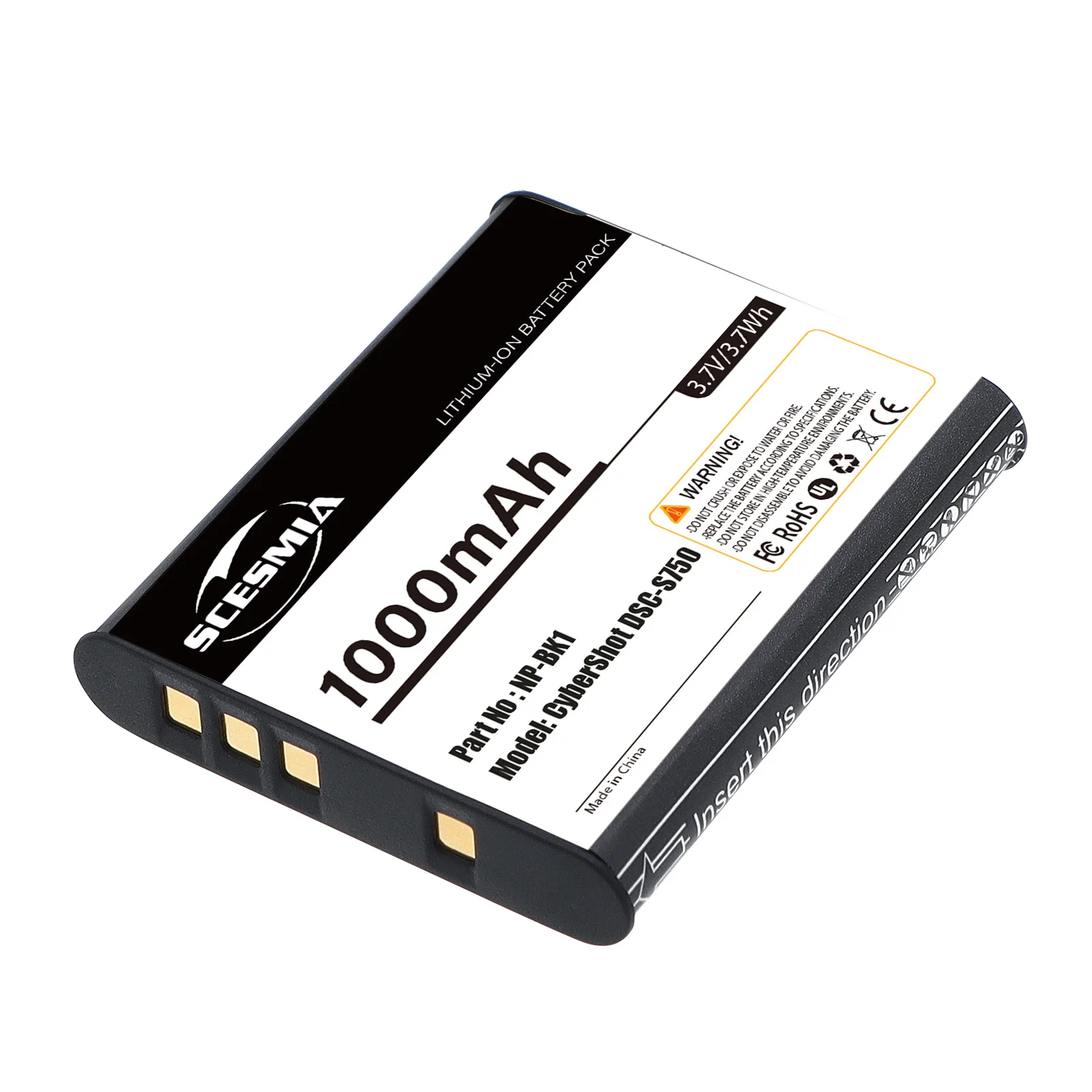 Camera Battery / Charger NP-BK1 for Sony DSC-S750 S780 S950 S850 S980 W180 W190 W370