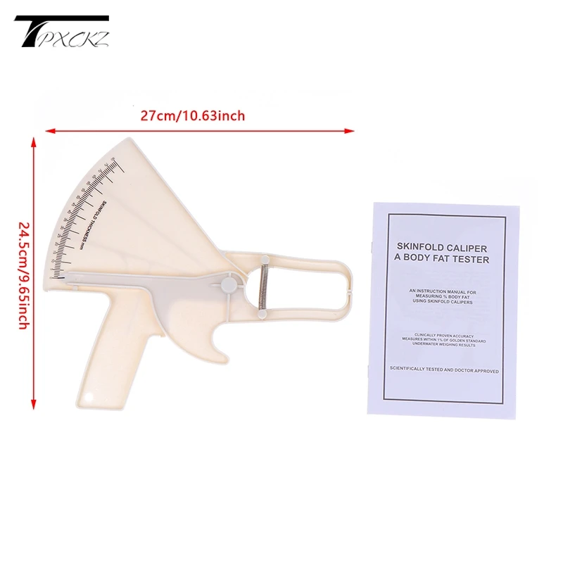 80mm Body Fat Caliper Adipometer Skinfold Measurement Slimming Lose Weight Body Fat Measure Tester Fitness Beauty Health Care