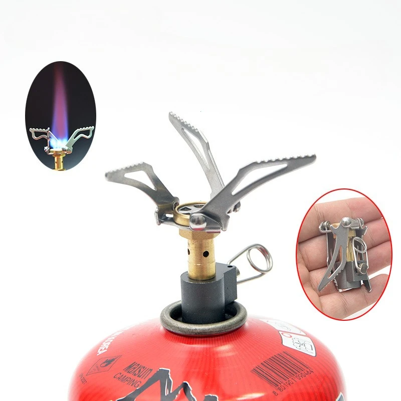Outdoor Camping Klapp Super Mini Ofen Tasche Picknick Kochen Gas Brenner Herd Ofen Herd