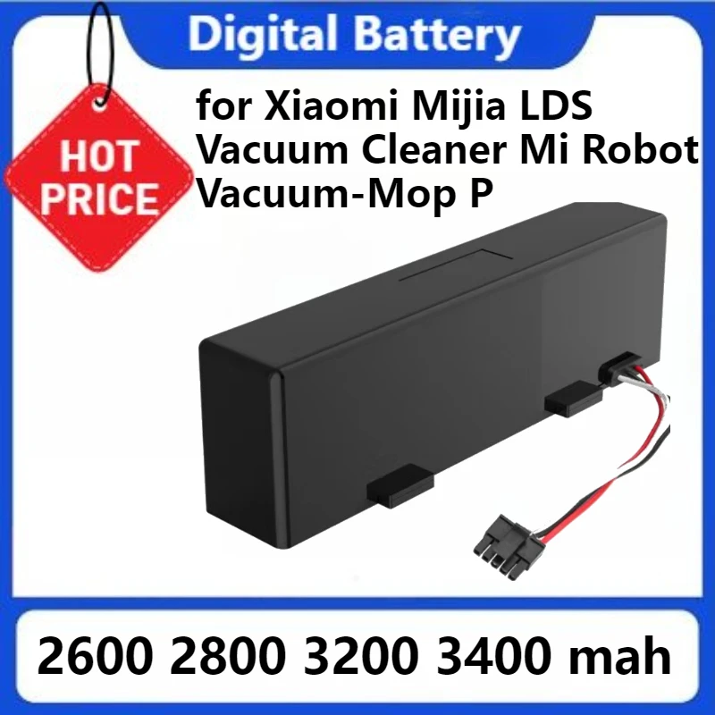 

Standby Battery for Xiaomi Mijia LDS Vacuum Cleaner Mi Robot Vacuum-Mop P Mi Robot Vacuum-Mop 2S Fpr Haier JX37 3400mah Battery