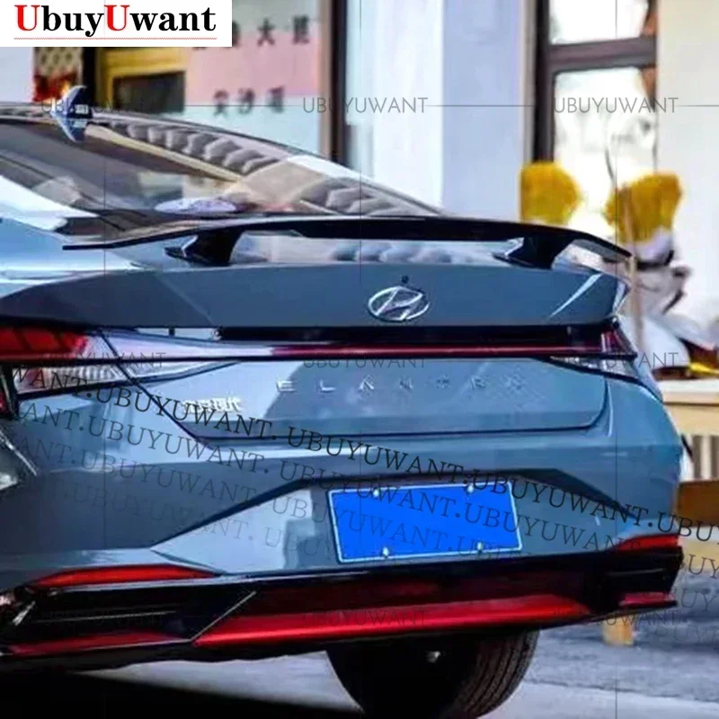 Rear Wing Spoiler For Hyundai Elantra Avante CN7 2020 2021 ABS Gloosy Black Rear Trunk Spoiler Car Tail Decoration Accessories