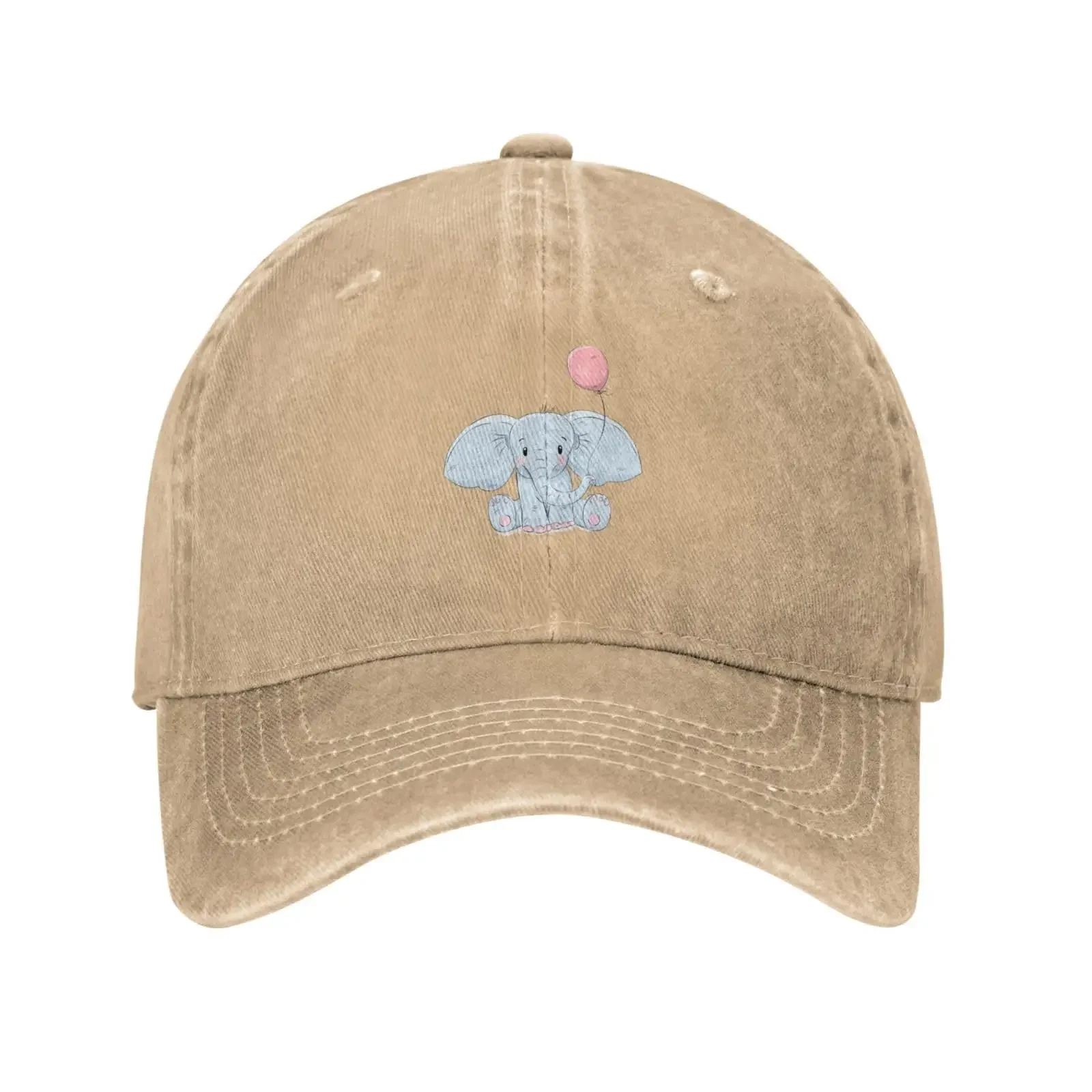 Cute Little Elephant Baseball Cap for Men Women Vintage Trucker Hat Hats Dad Hat