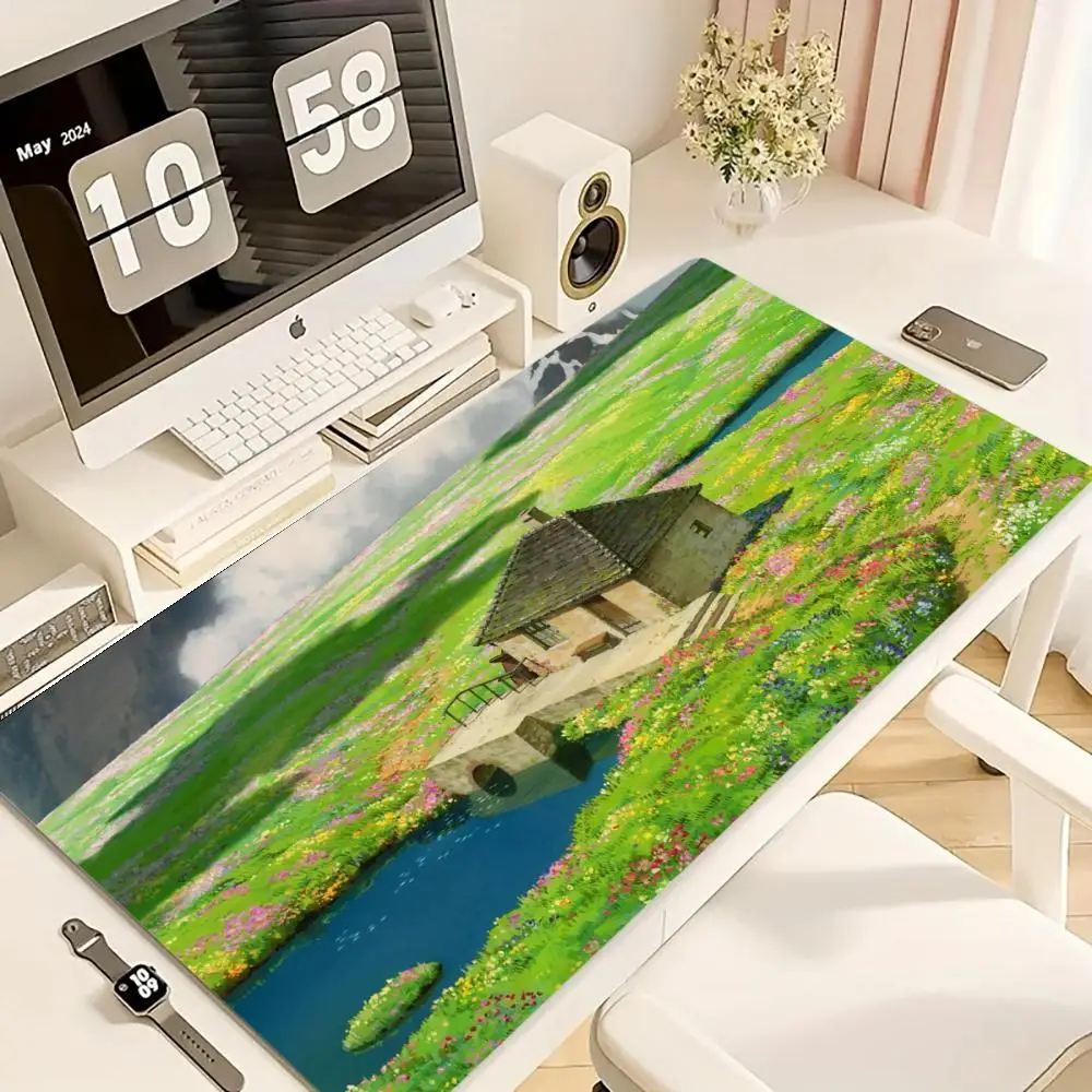 

Natural Landscape Mouse Pad Large Rubber Base Non-slip PC Desk Accessories Mousepad for Office and Gamer Keyboard Mats Decor Mat