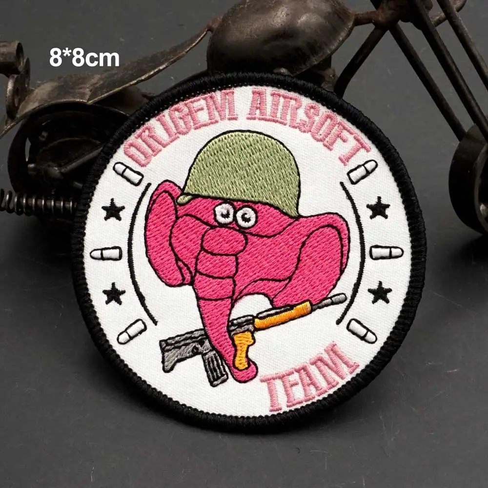 AA22-1 ORIGEM AIRSOFT elephant  EMBROIDERY PATCH