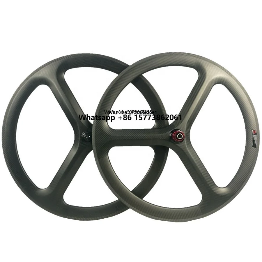 

Synergy Carbon Tri-spoke Wheel Road or Track 3 Spoke Fixie Wheel 700C 50mm Track Wheel for Bicycle