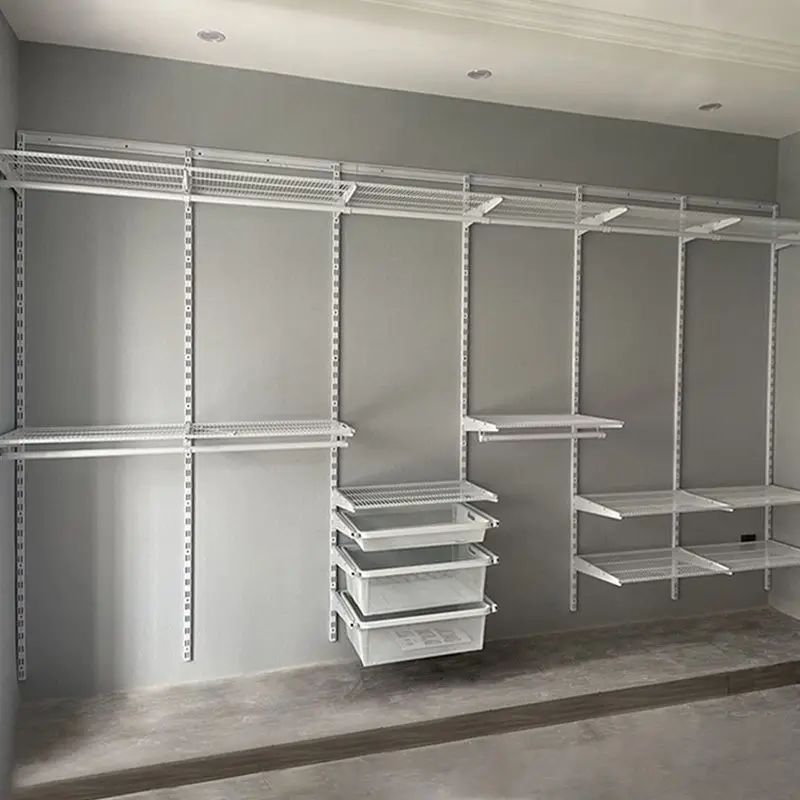 Cloakroom Open Walk-In, Home Bedroom 2025 Stainless Steel Shelves