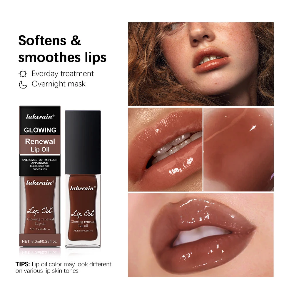 Lipgloss Mirror Lip Glaze Jelly Pout Lip Tint Long Lasting Moisturizing Shine Lipgloss Lip Makeup