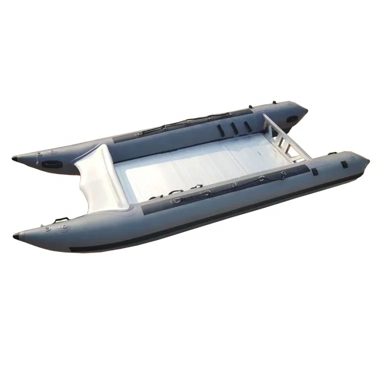 2022 Year High Quality Folding Inflatable Aluminium Floor Catamaran Sailboat Fishing Boat