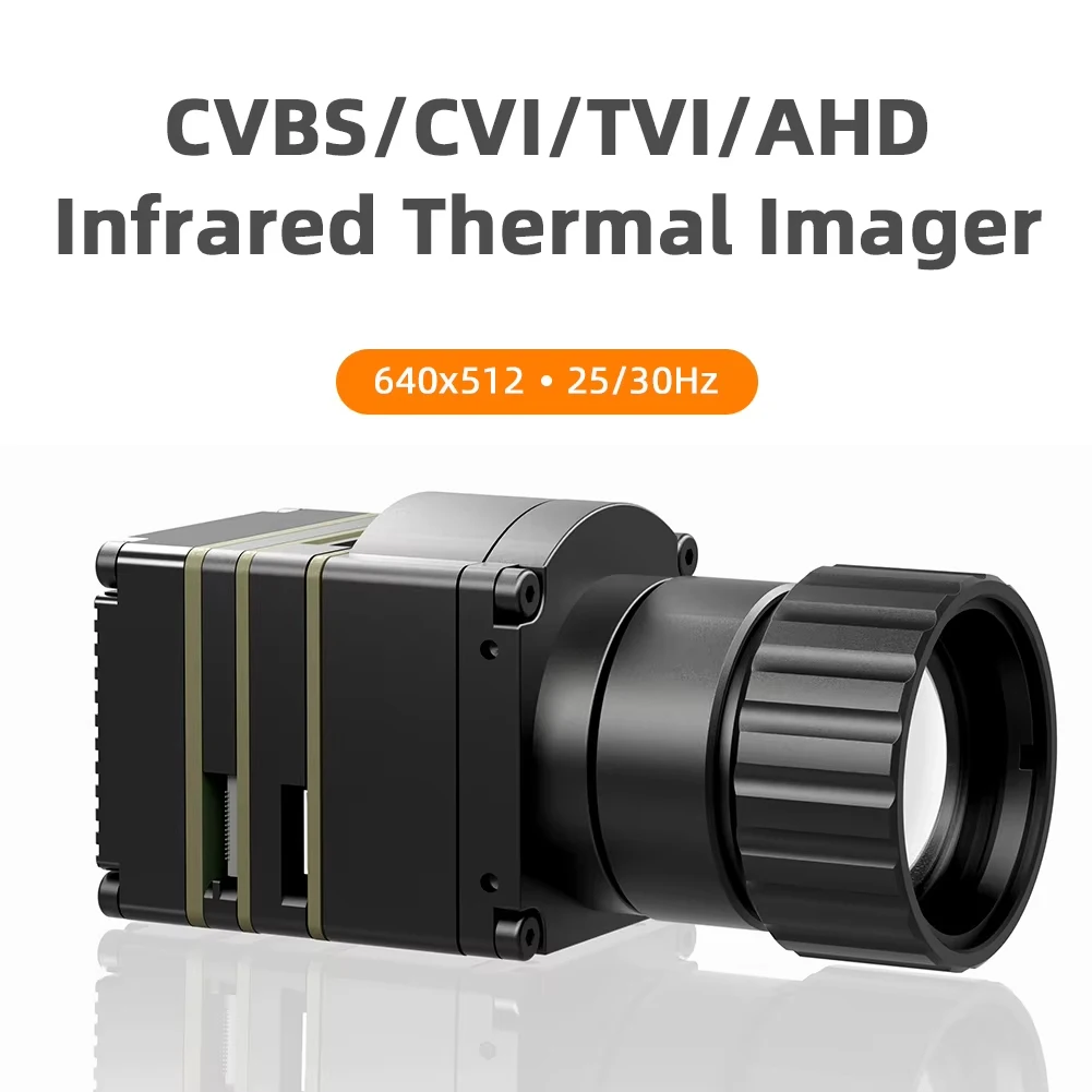

640x512 Industrial Uncooled Infrared Thermal Camera,CVBS&USB Output,Simultaneously, Security Monitoring,ASIC Solution, A1T-CVBS