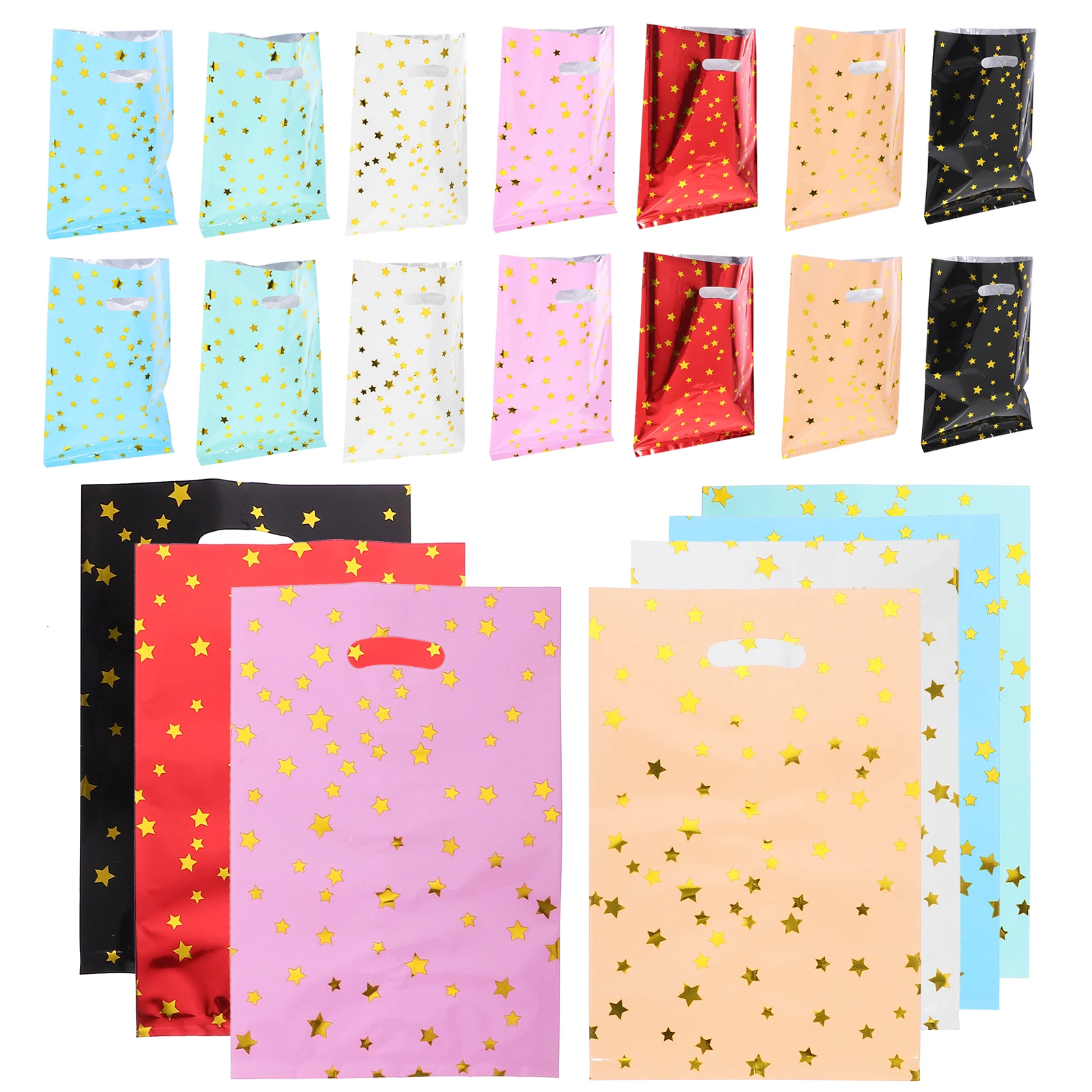 

70pcs Star Shaped Aluminum Bags for Birthday Party Favors Gift Treats Candy Containers Goodie Bags Packaging Supplies