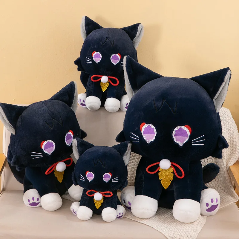 Nouveau jouet en peluche chat moelleux Kawaii, Animal en peluche de Style animé mignon pour cadeau de noël, parfait pour les garçons et les filles, doux et accrocheur