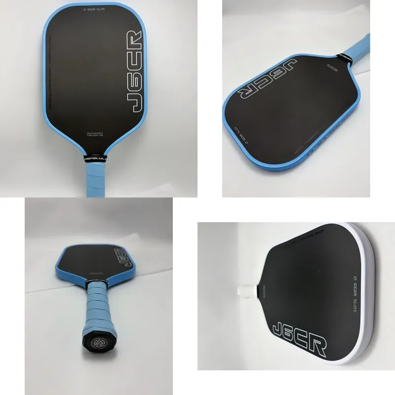 2026 Honolulu J6CR Original 1:1 with logo 16mm Hot Pressed Carbon Fiber T700 Foam Core Never Broken Core Pickleball Paddle