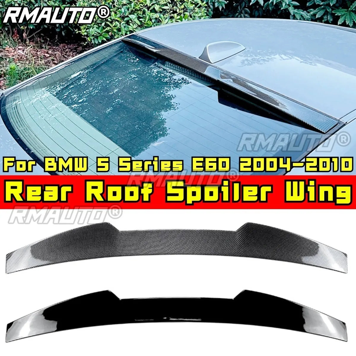 

Для BMW 5 серии E60 задний спойлер на крышу задний крыло спойлер на крышу крыло для BMW 5 серии E60 2004-2010 автомобильные аксессуары