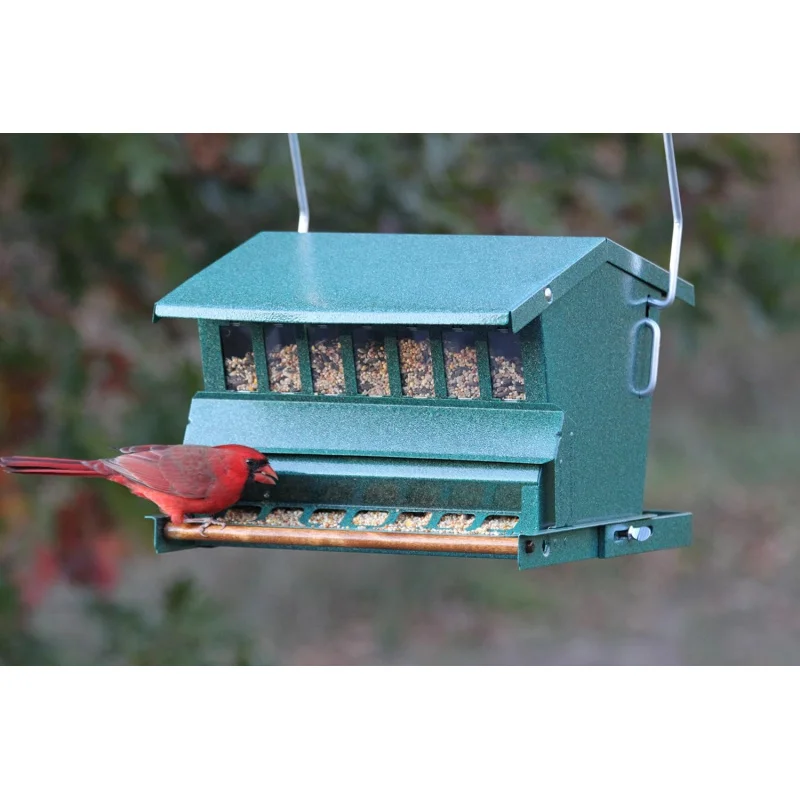 Heritage Farms Woodlink Absolute Squirrel Resistant Bird Feeder, Model 23803, beige