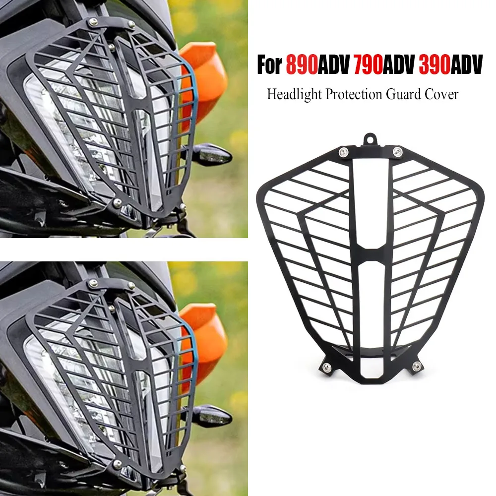 For KTM 390 ADV 790 Adventure 890 ADVENTURE Motorcycle Accessories HeadLight Guard Cover Head Light Grille Protector Motorbike