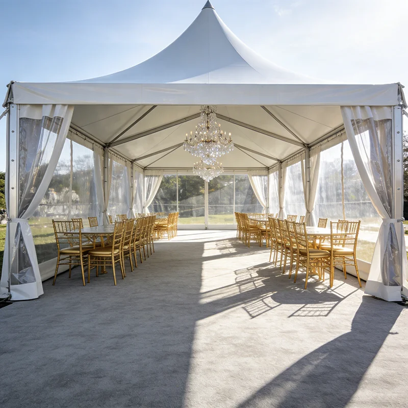 Custom Aluminum Pagoda Top Tent Waterproof Durable Outdoor Canopy Shelter for Beach Wedding Ceremony Celebration Events