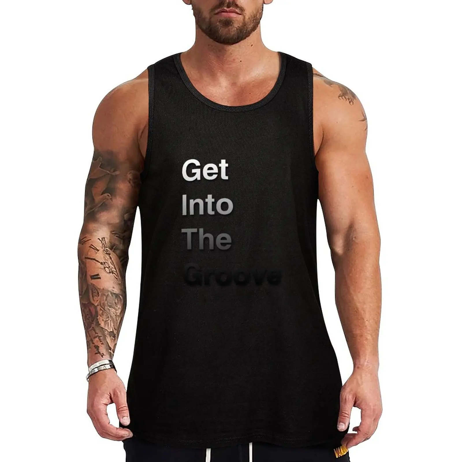 Get into the Groove Tank Top running shirt underwear muscular man gym clothing men summer 2024