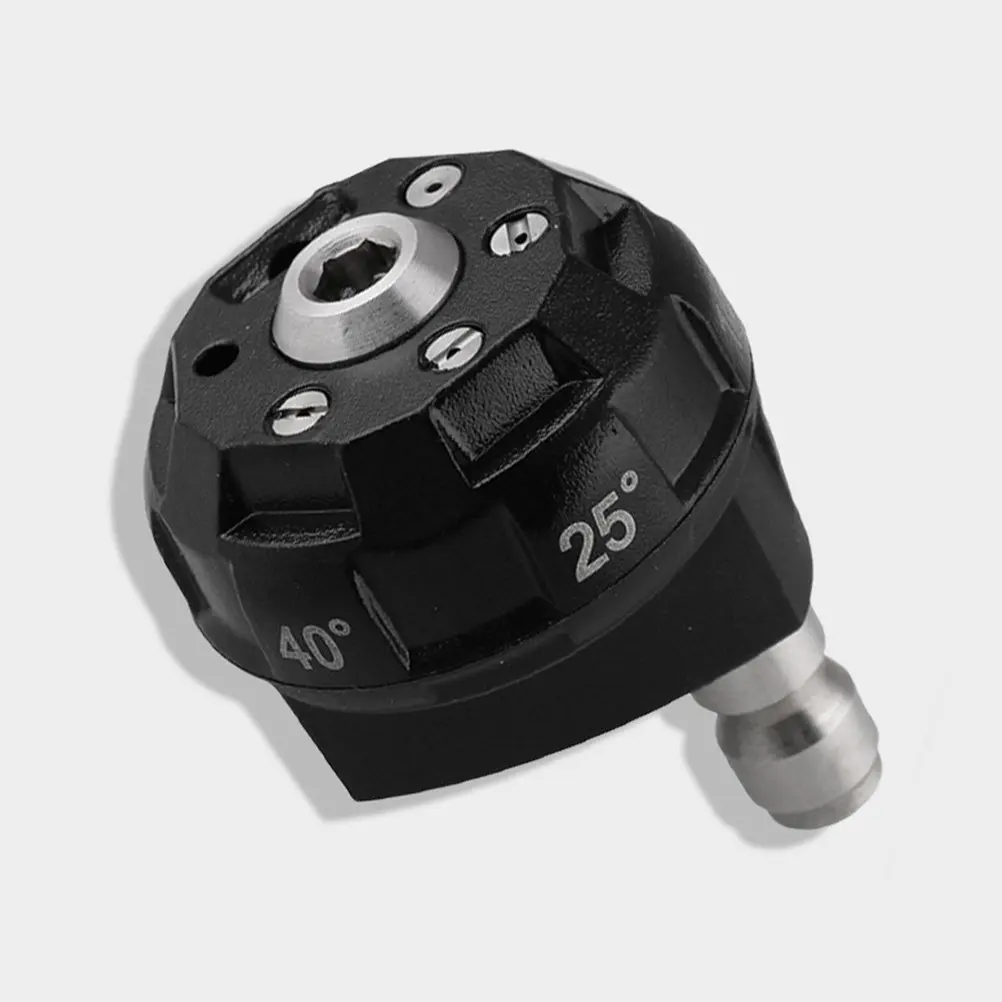 Boquilla para Lavadora a Presión de 4000 psi, Base de Latón de 1/4 Pulgada, Rotación Rápida, 6 Modos, Rociador de Jabón para Lavadora a Presión