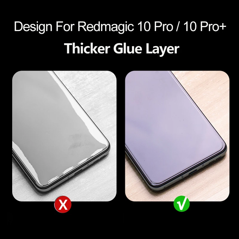 Oleophobic Protective Glass For Redmagic 10 Pro Plus, Redmagic 10 pro, Redmagic10 air Anti Glare Screen Protector Tempered Glass