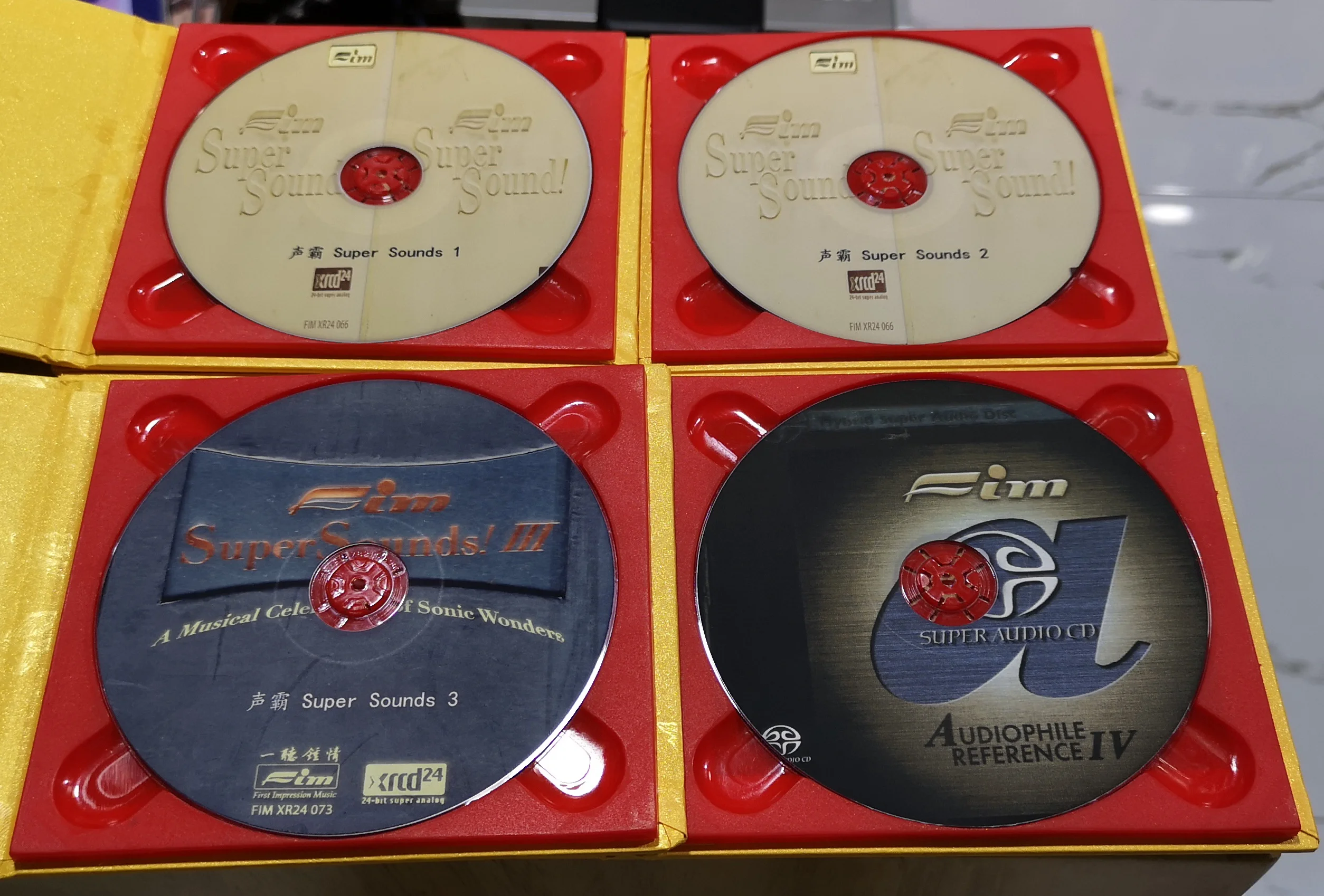 FIM Xrcd24 Love At First Listen, Sound Blaster 1 Set of 4 Beautiful Leather First Edition 1:1 To Make A Demo CD