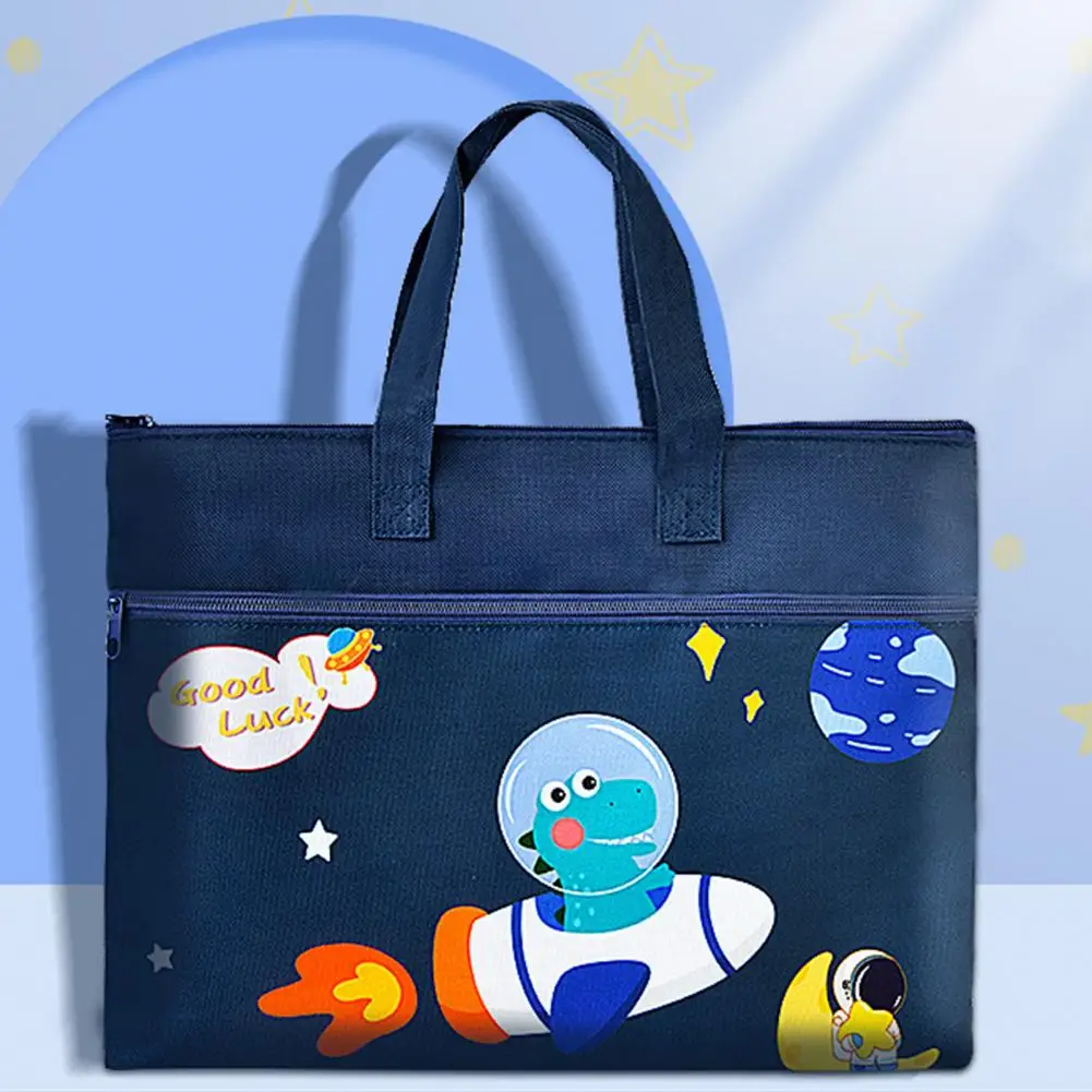 Canvas Tote Bag Fashionable School Supplies Thickened Kids Cartoon Top-handle Bag for School