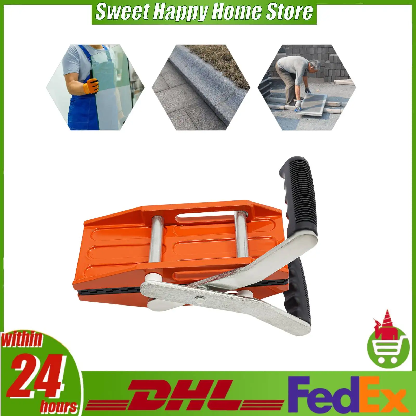 

200kg Heavy Duty Glass Carrying Clamp Double-handed Aluminum Alloy Non-slip Plate Lifting Clamp