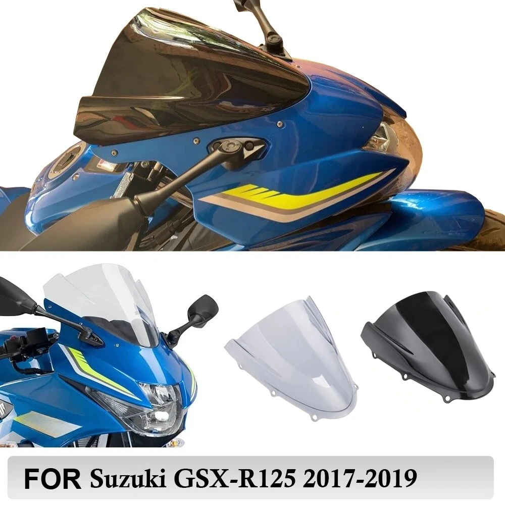 

For Suzuki GSXR125 Windshield Windscreen for Suzuki GSX-R125 GSXR 125 Double Bubble Touring Windshield Wind Deflector 2017-2022