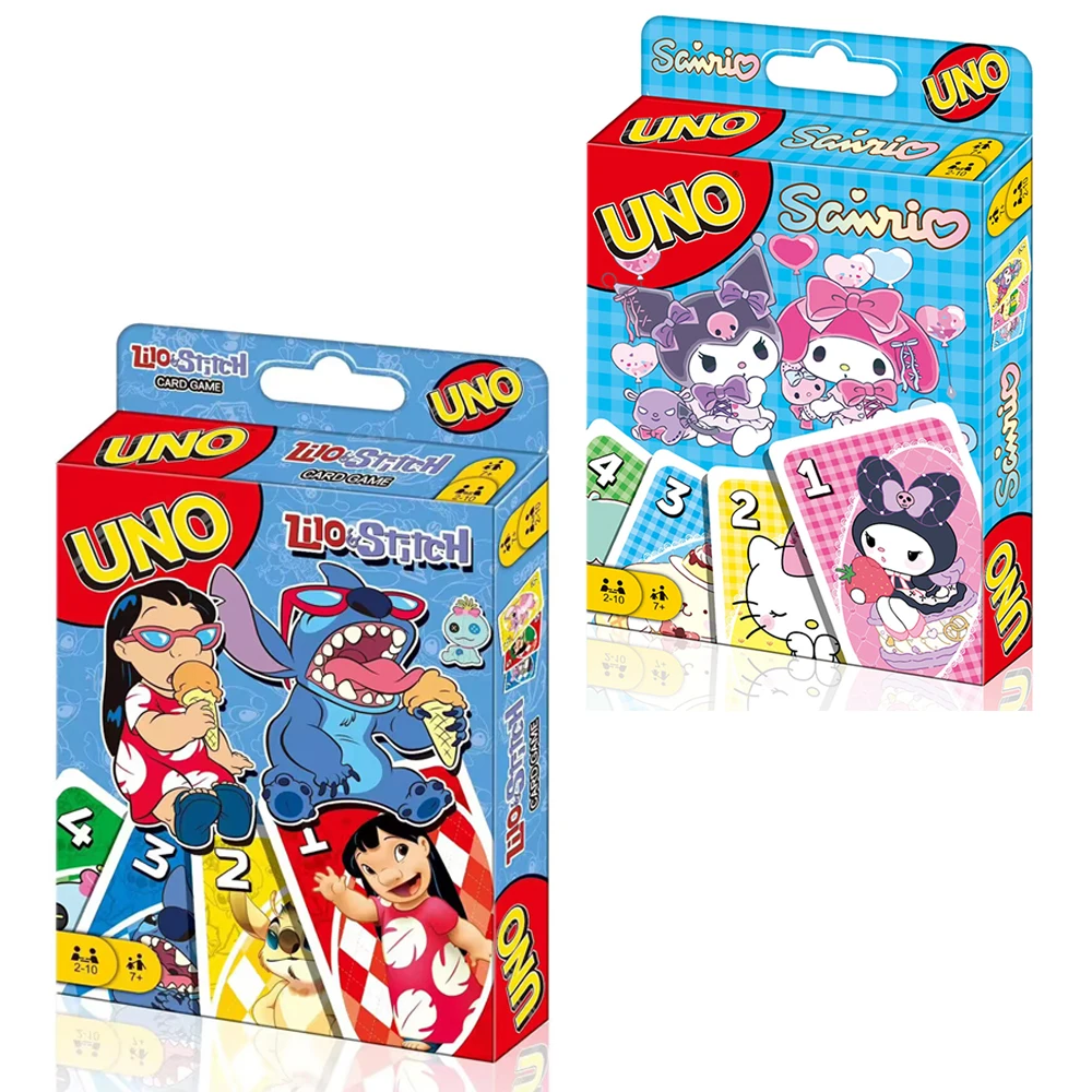 Uno No mercy Game Board Games UNO  Sanrio Cards Table Family Party Entertainment UNO Games Card Toys Children Birthday Christmas