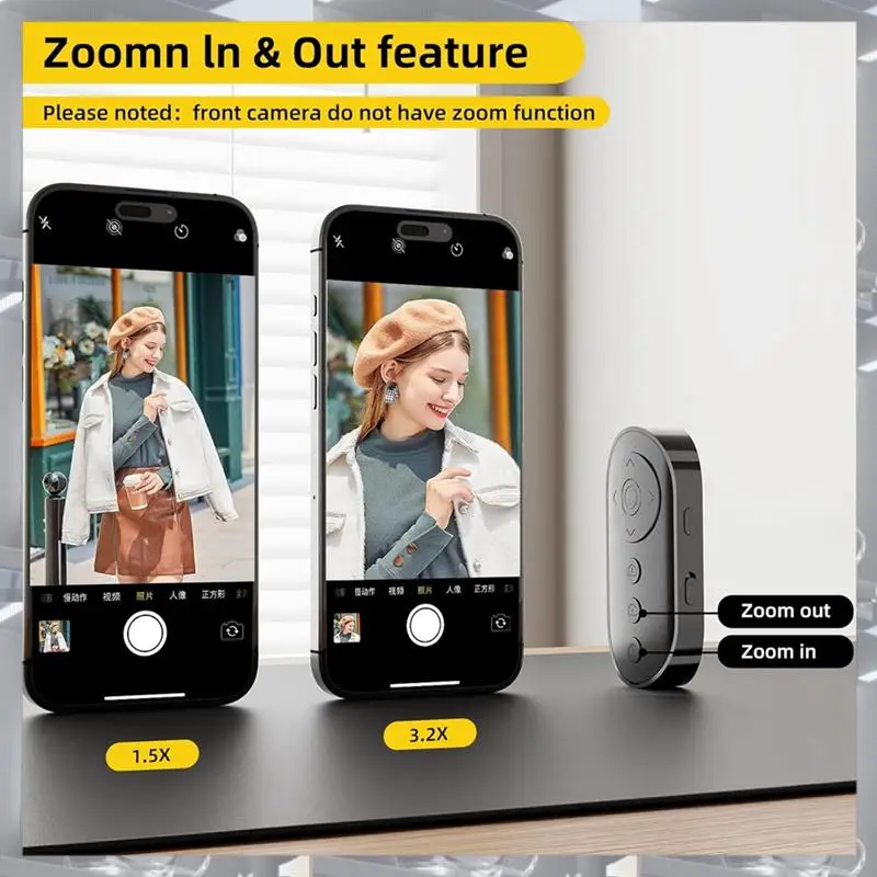 

Hot Selling-Bluetooth Remote Control For Cameras With Zoom, Video, And Front/Rear Switching Capabilities,Bluetooth Remote Contro