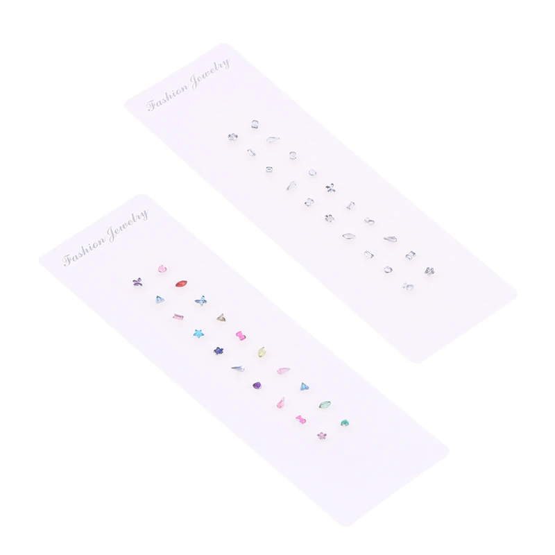20 قطعة/ورقة الأذن البذور الوخز بالإبر الأذني الغريبة الملونة الماس المتاح الأذن ملصقات العلاج بالتدليك إبرة التصحيح