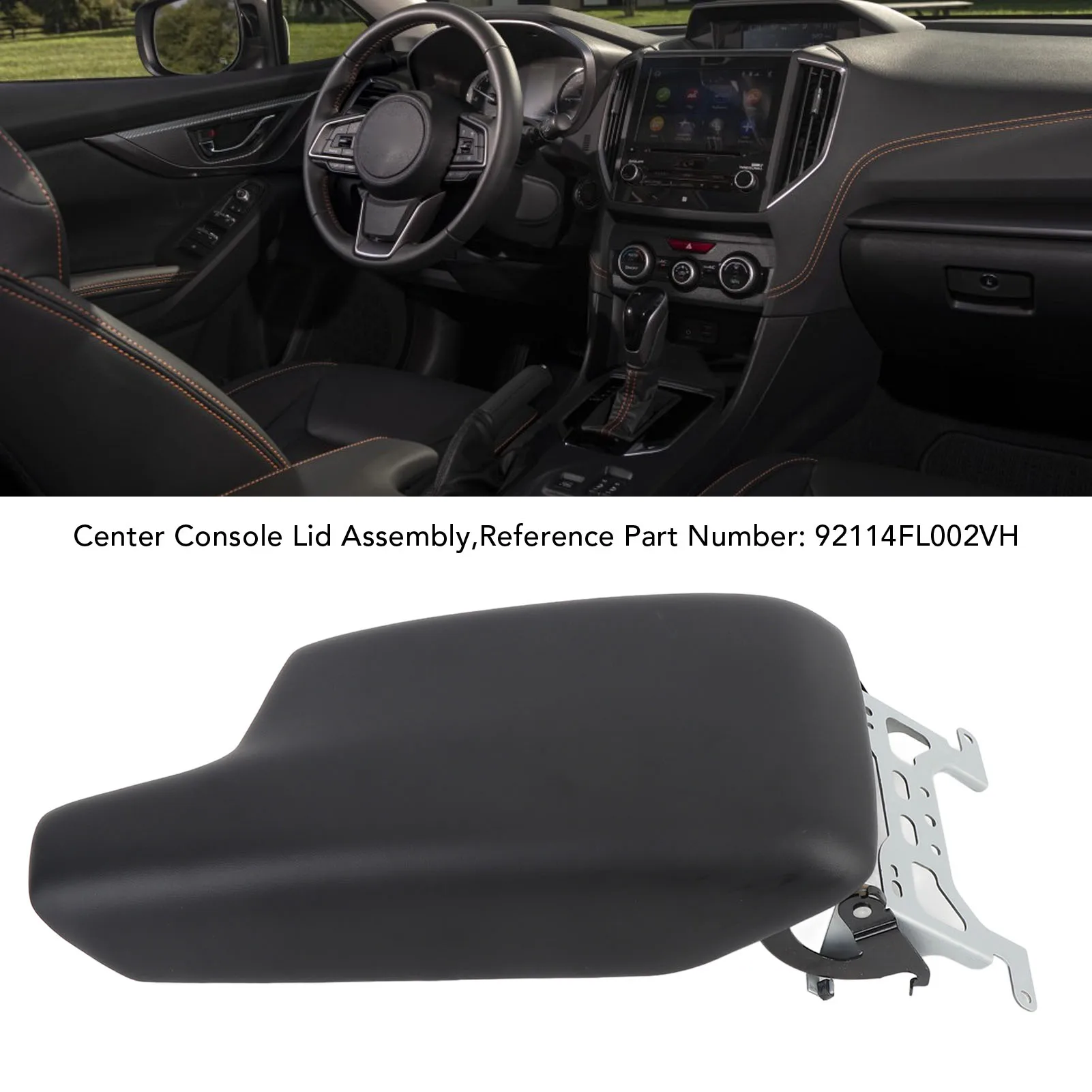 

Center Console Lid Assembly Seamless Fit 92114FL002VH Center Console Armrest Box Cover Anti Collision for Impreza 2017 To 2023