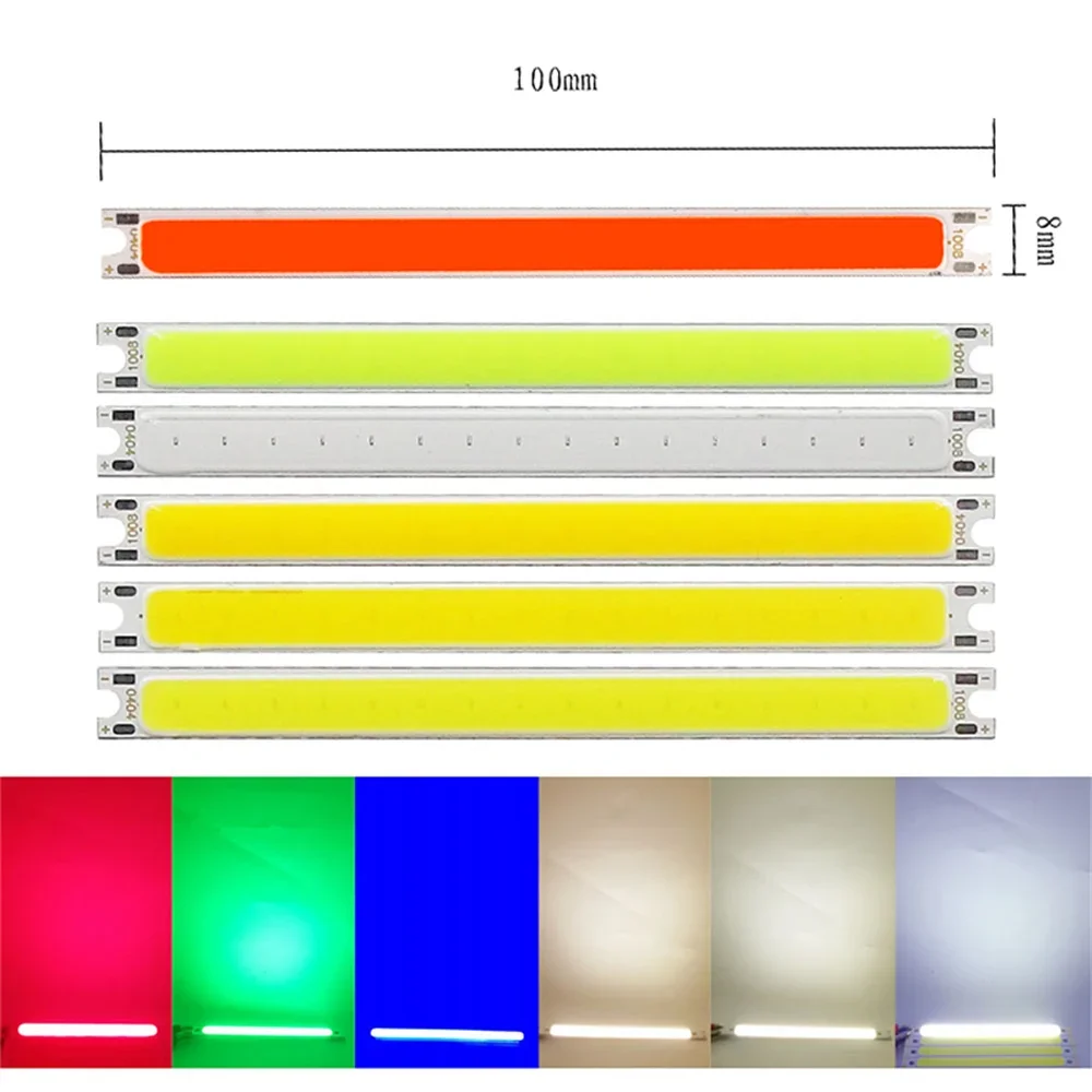 LED Chip Beads Multicolor Intensity COB LED Matrix Lamp 2W 3W 5W 6W 8W DIY Designs Suitable For Cars Work Home DC 12V/6V