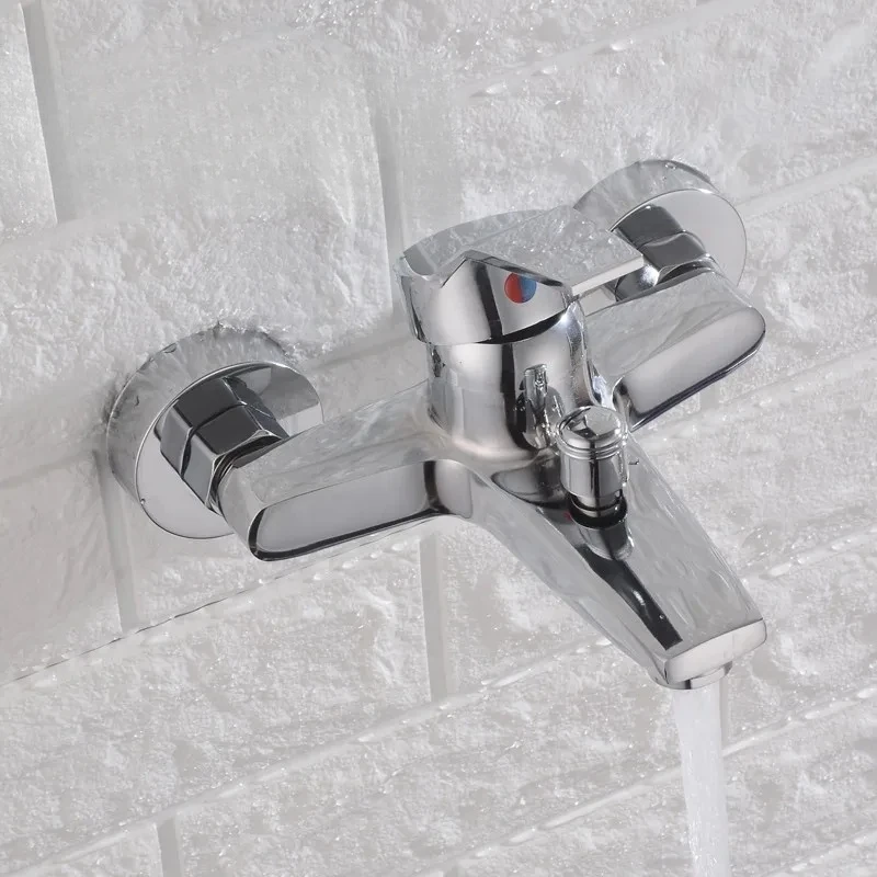 

Triple Concea Mixing Valve Bathtub Hot And Cold Shower Head Wall-Mounted Faucet
