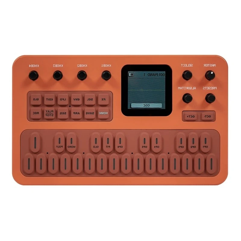 【VALUE MONEY】FM-1 Portable FM Synthesizer 6-Operator 32-Algorithm Built-In Speaker 128 Preset Sounds MIDI Keyboard Support