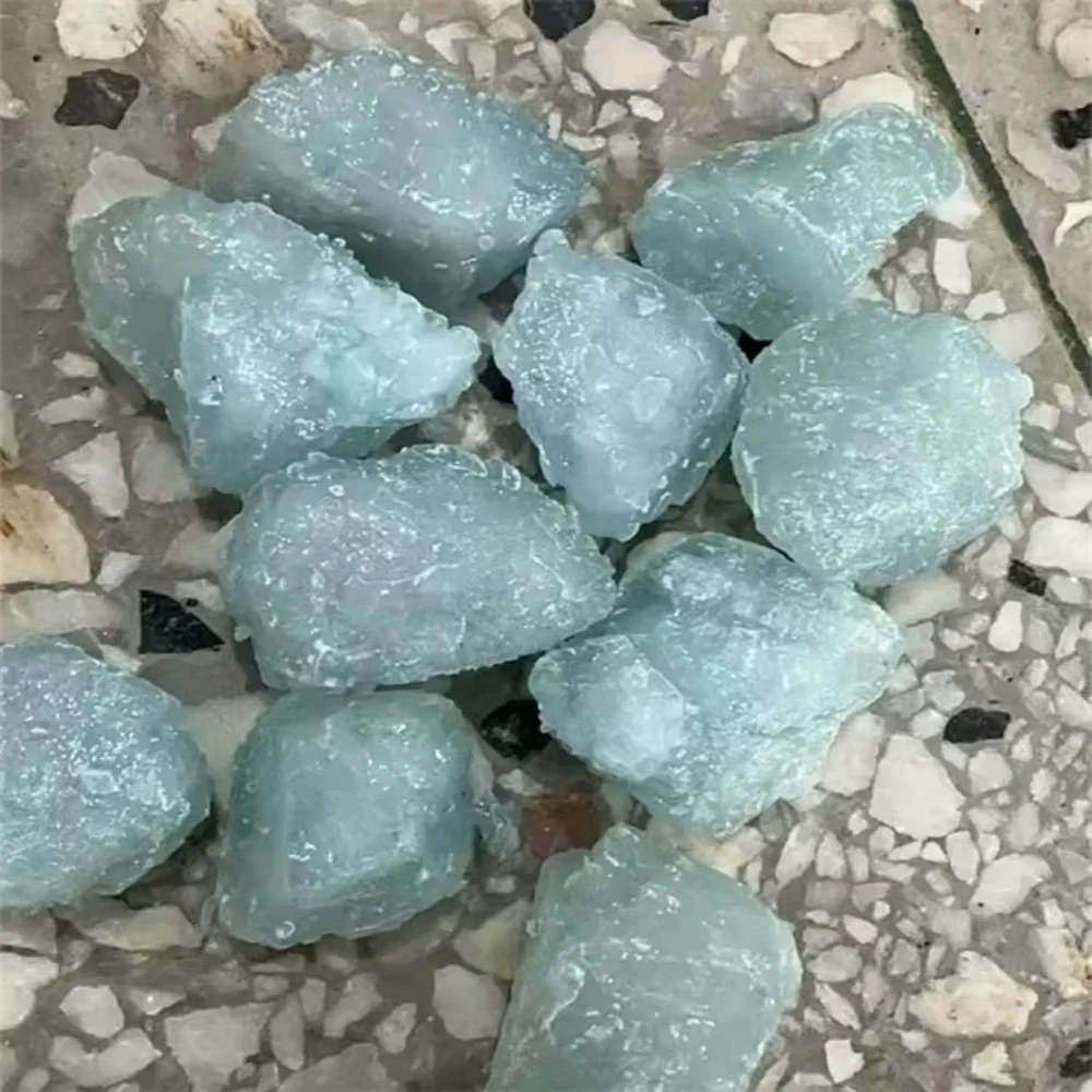 Natural Gemstone Aquamarine Raw Stones Rough Crystal Specimens for Healing Crystal stones for Decoration and DIY Jewelry Making