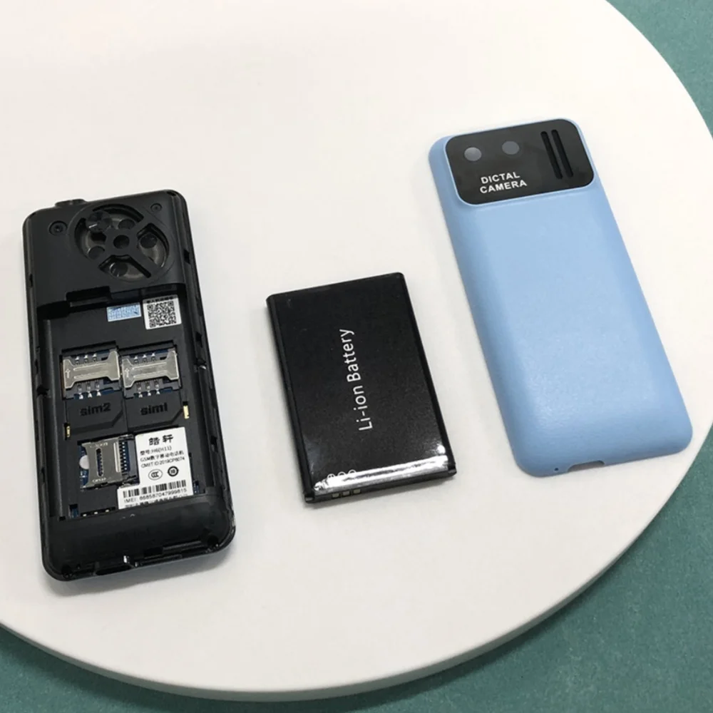 I79 (H6) 4G Idosos Mini Celular 2.4 Polegadas Tela TFT 32MB RAM Tocha Dual SIM Teclado Inglês Telefone Móvel