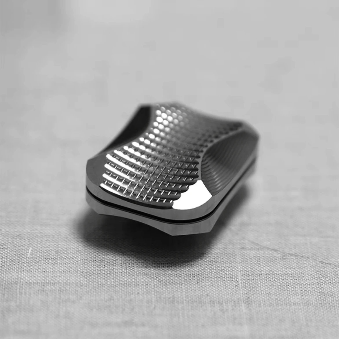 Liga de titânio bolso edc fidget spinner slider metal anti estresse brinquedos sensoriais tdah foco ferramenta leve durável para viagens