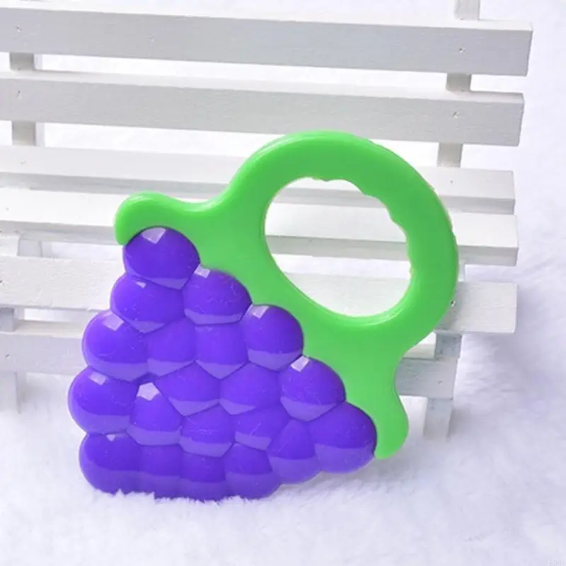 

E06F Baby Teether Silicone Beads Ring Rattle Nursing Chewing Teething Toy Bracelet Molar Soother Shower Gifts for Newborn Infant
